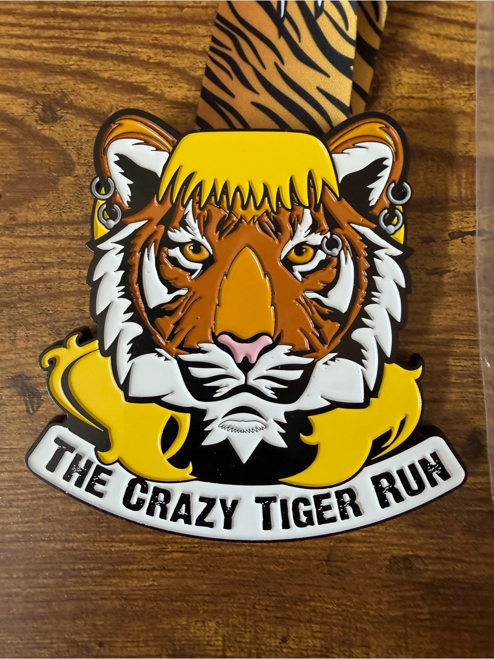 Crazy Tiger Run 2020 Tiger King Joe Exotic Badass Running Medal Save The Cats